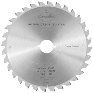 Tanga Delta sierra, HW (metal duro), Ø200x2.2xØ29 mm, Z32, sistema de sujeción rápida