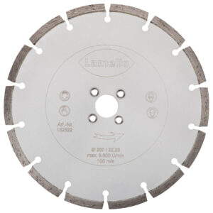 Tanga Delta Disco de sierra, DP, segmentado, Ø200x2.6xØ22 mm, NL 4