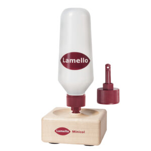 Minicol aplicador de cola, incl. boquilla de plástico p. aplicación en lados