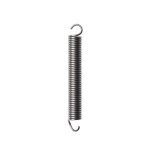 Resorte de tensión Ø0.8xØ6x45.4 mm, 2 ojales alemanes; 2mm abiertos; L1 80; P1 25-26N