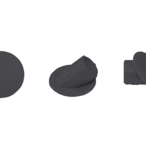 Clamex tapones 45°, 100 unidades, RAL 9011 negro grafito